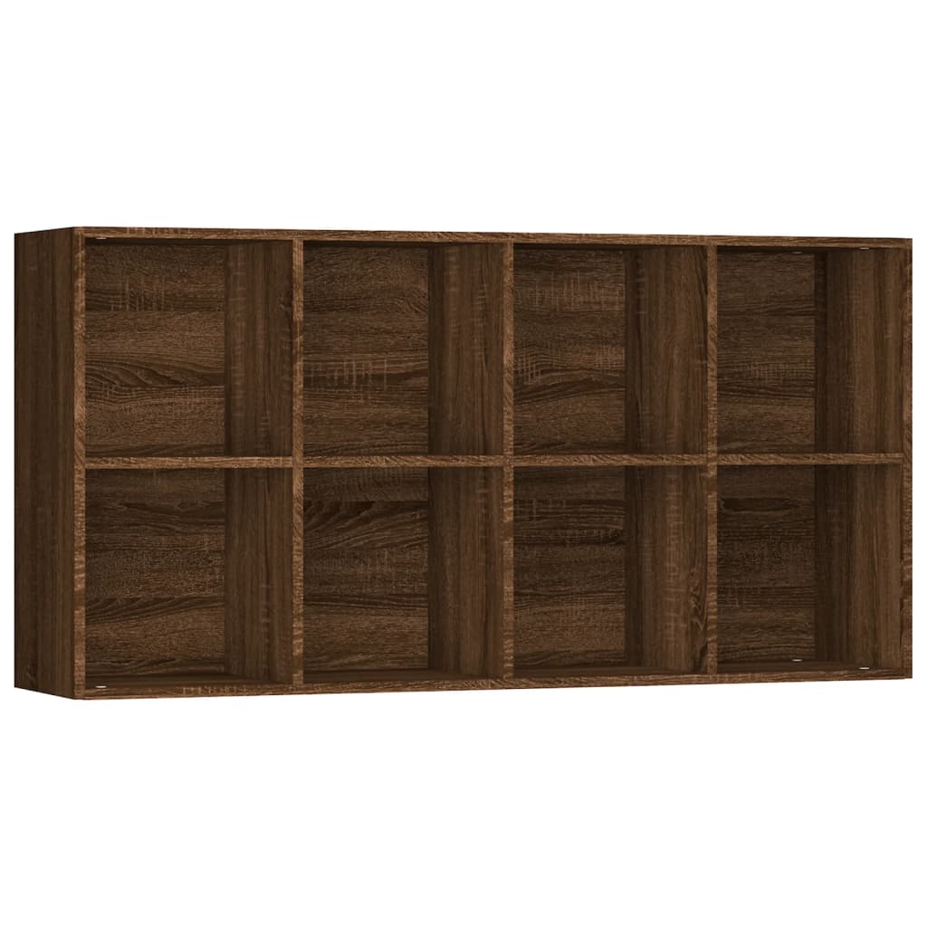 vidaXL Boekenkast 66x30x130 cm bewerkt hout bruin eikenkleur