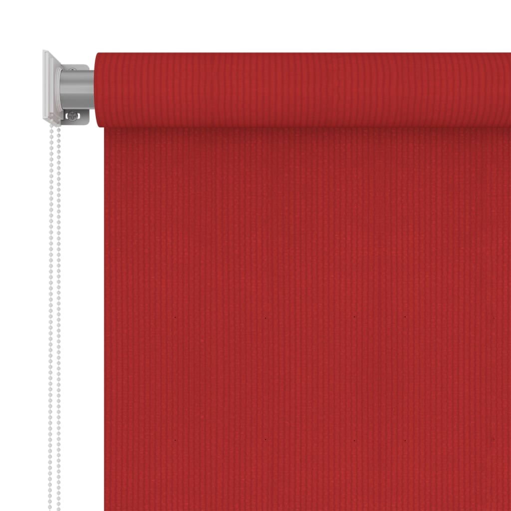 vidaXL Rolgordijn voor buiten 80x140 cm HDPE rood
