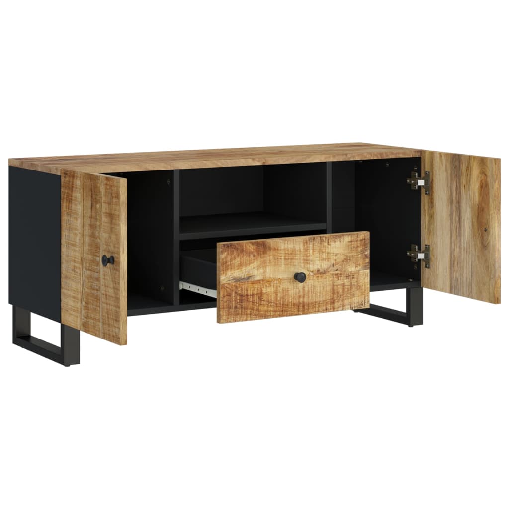 vidaXL Tv-meubel 105x33,5x46 cm massief mangohout en bewerkt hout