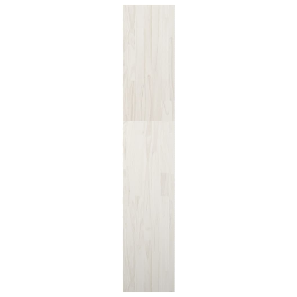 vidaXL Boekenkast/kamerscherm 40x30x167,5 cm massief grenenhout wit