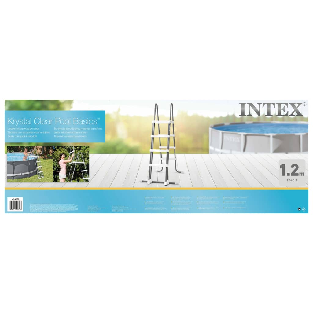 Intex Zwembadladder met 4 treden 122 cm