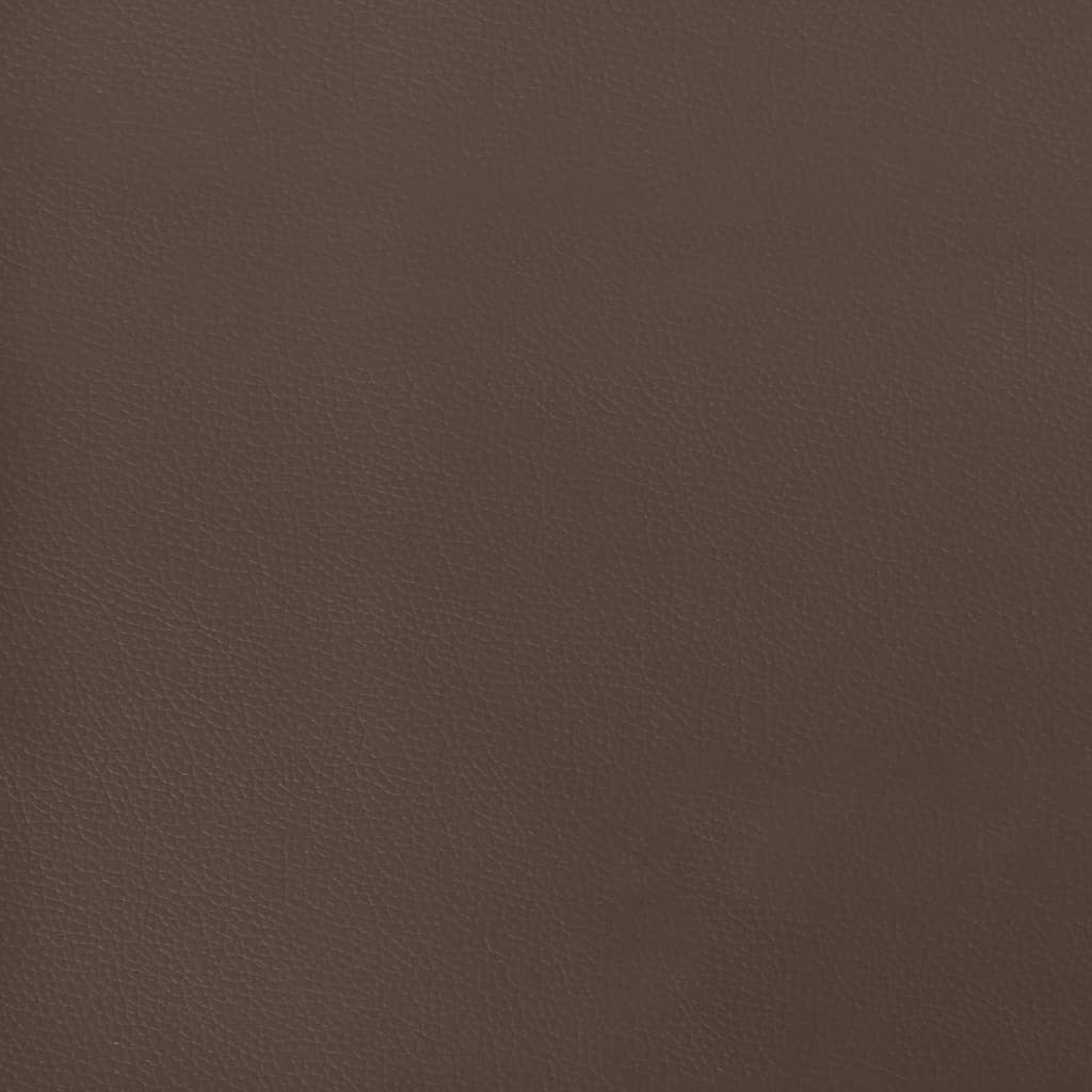 vidaXL Hoofdbord met randen 103x23x78/88 cm kunstleer bruin