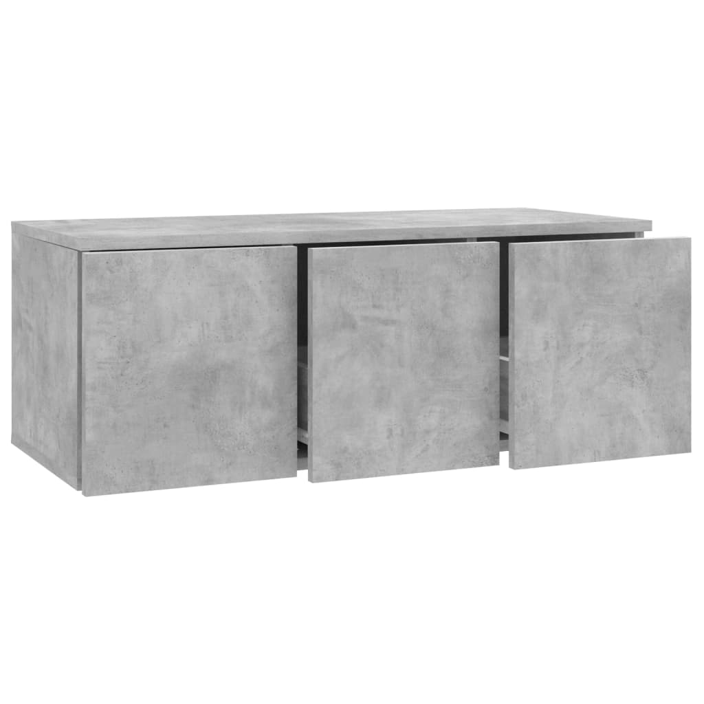 vidaXL Tv-meubel 80x34x30 cm bewerkt hout betongrijs