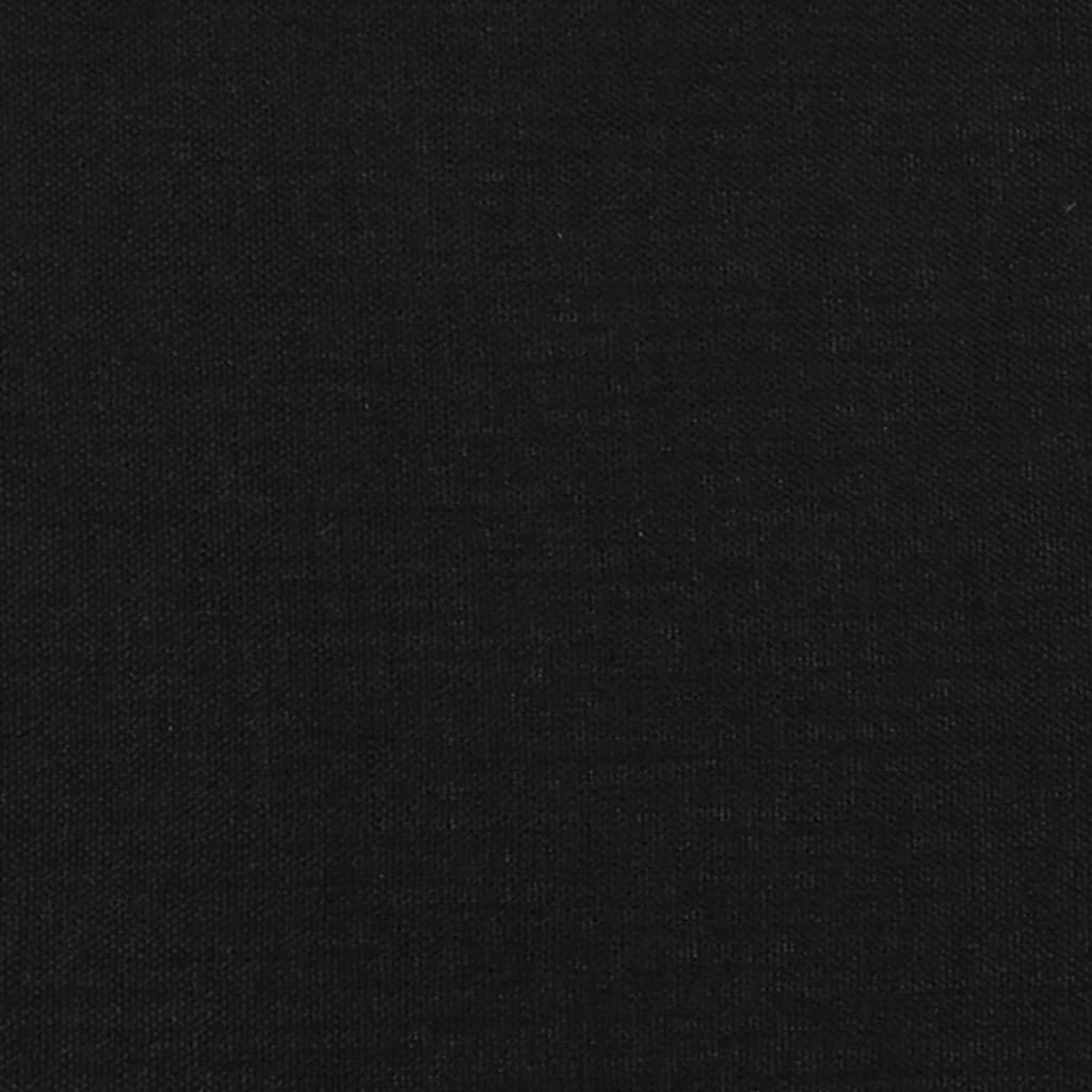 vidaXL Bedframe stof zwart 140x200 cm