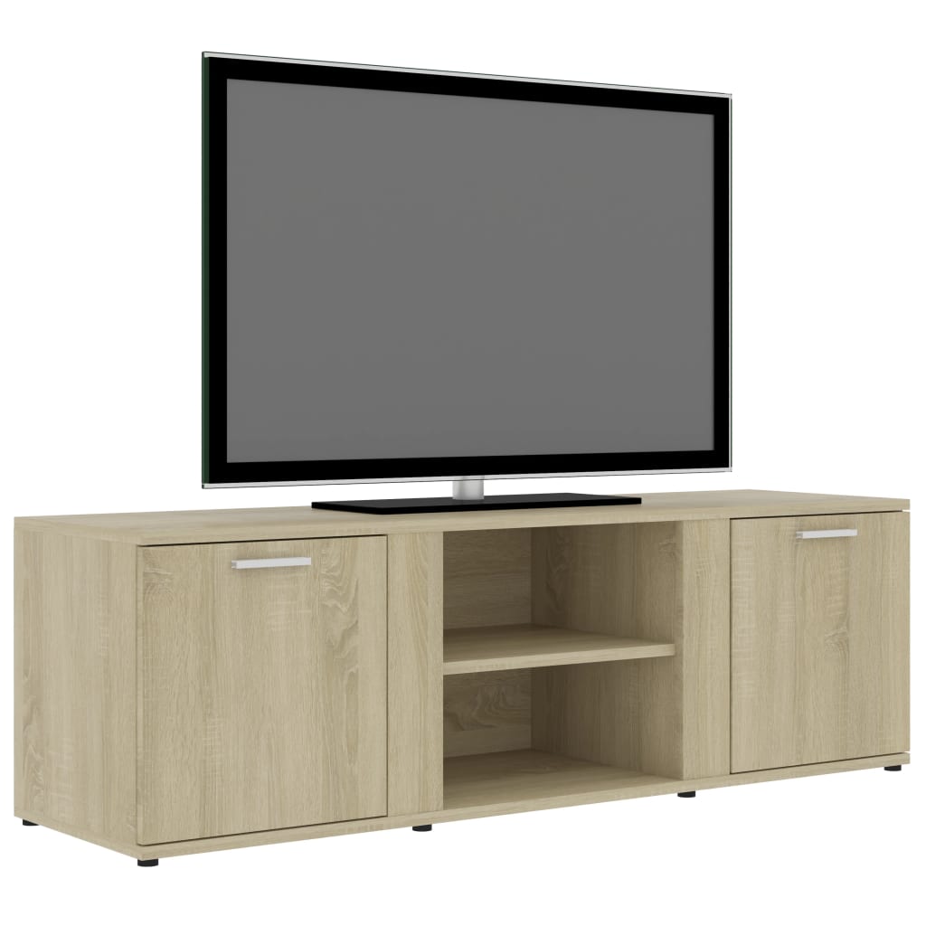 vidaXL Tv-meubel 120x34x37 cm bewerkt hout sonoma eikenkleurig