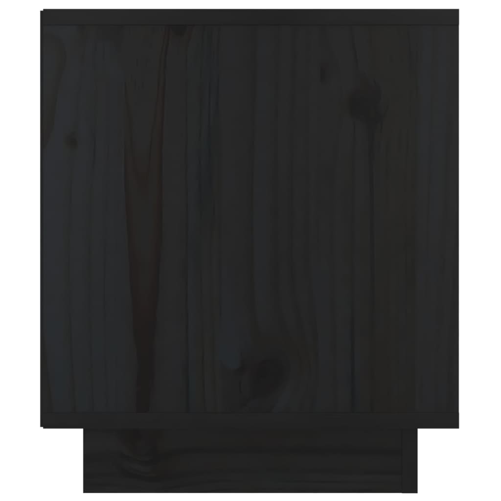 vidaXL Nachtkastjes 2 st 40x34x40 cm massief grenenhout zwart