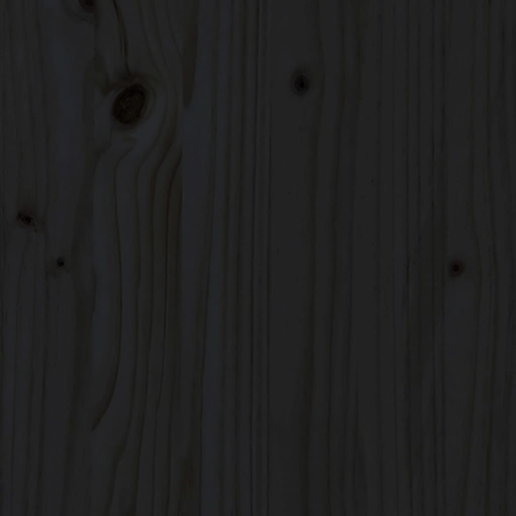 vidaXL 5-delige Loungeset met kussens massief hout zwart