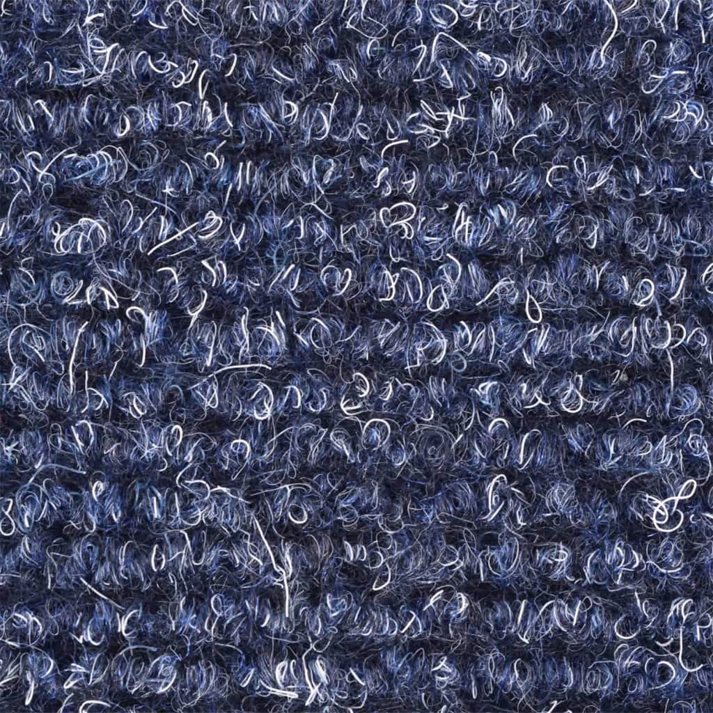 vidaXL Trapmatten zelfklevend 10 st 65x21x4 cm naaldvilt blauw