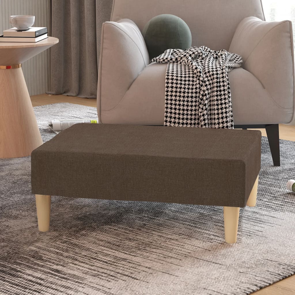 vidaXL Voetenbank 78x56x32 cm stof taupe