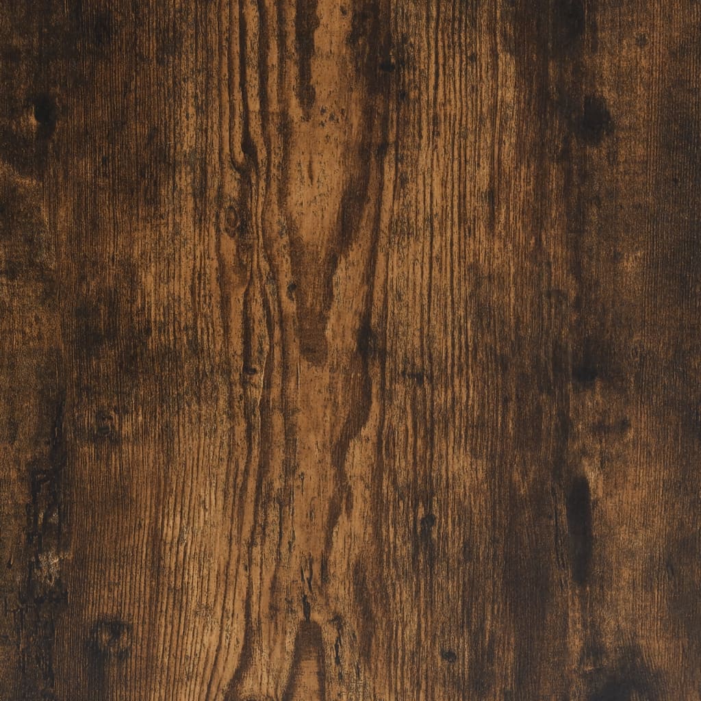 vidaXL Bedframe bewerkt hout gerookt eikenkleurig 100x200 cm