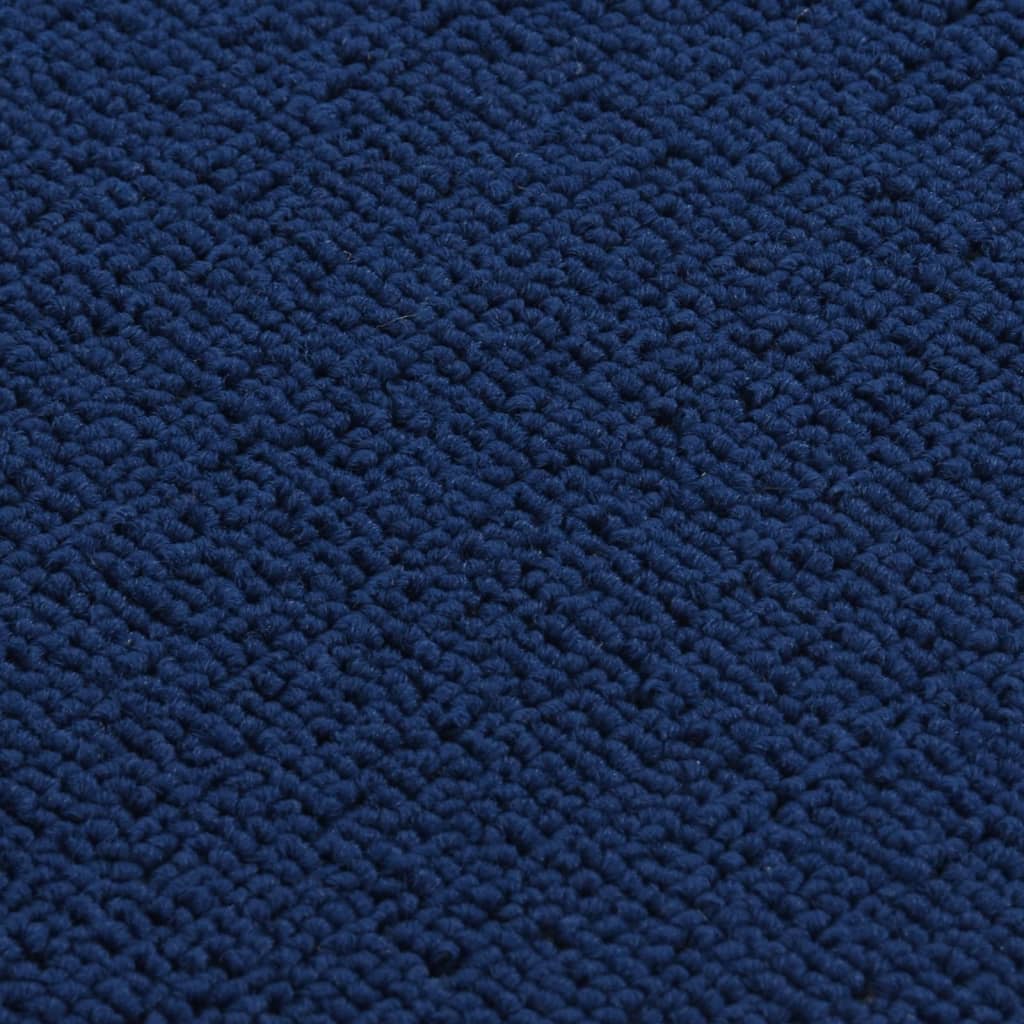 vidaXL Trapmatten 15 st anti-slip rechthoekig 75x20 cm marineblauw