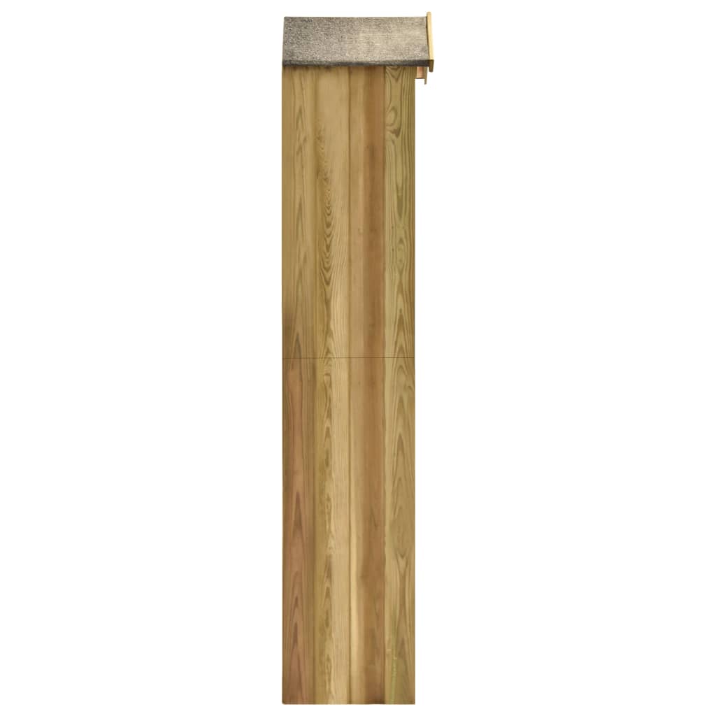 vidaXL Tuinschuur 36x36x163 cm geïmpregneerd grenenhout