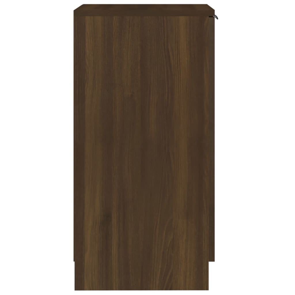 vidaXL Schoenenkast 30x35x70 cm bewerkt hout bruineikenkleurig