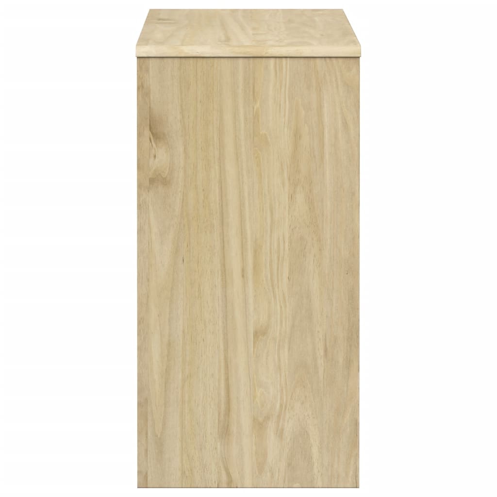 vidaXL Wandtafel SAUDA 89,5x36,5x73 cm massief grenenhout eikenkleurig