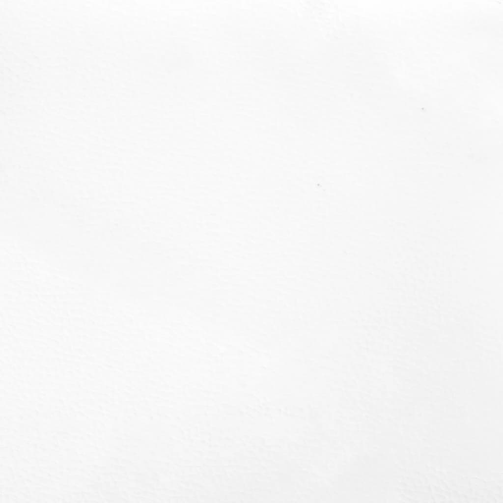 vidaXL Hoofdbord met randen 93x16x78/88 cm kunstleer wit