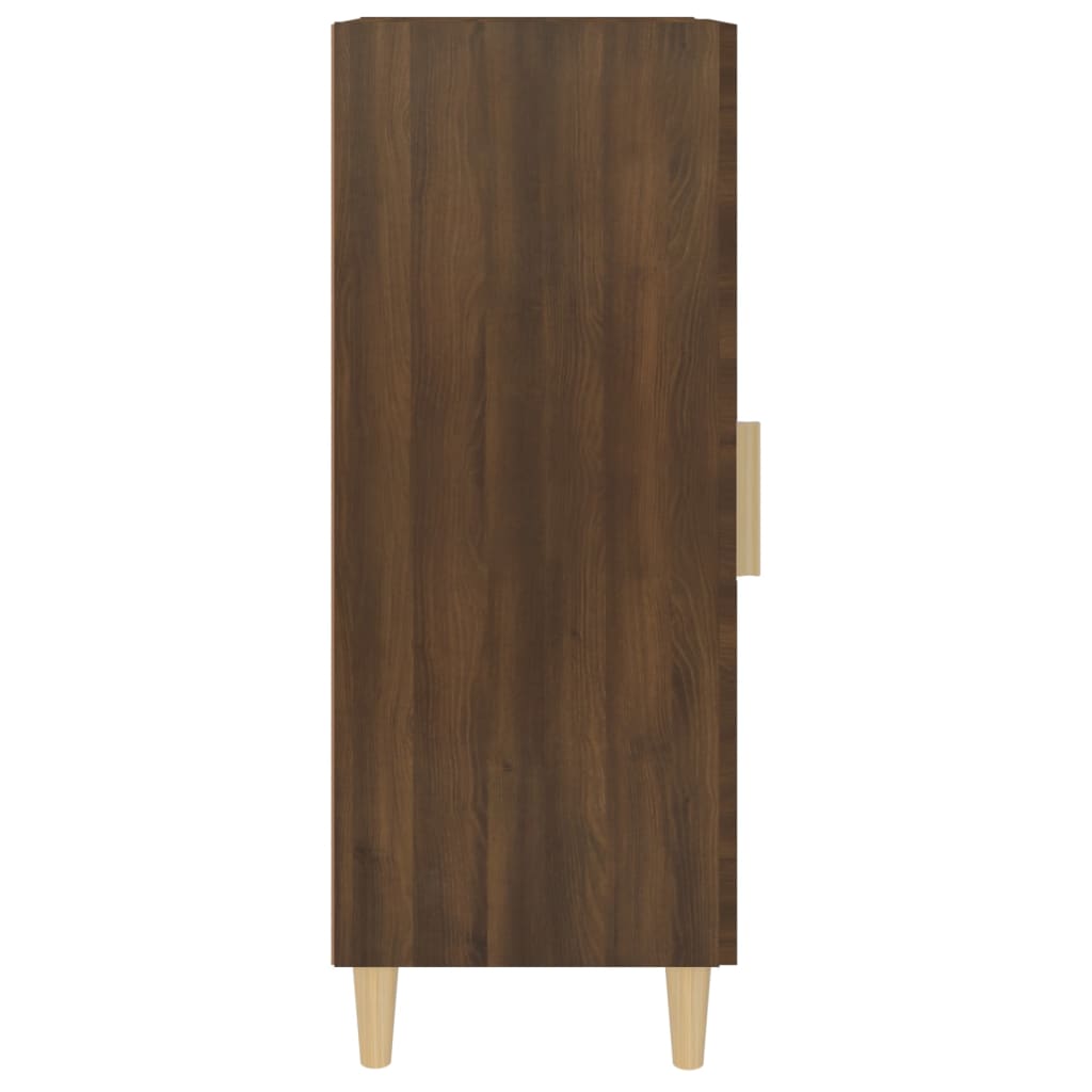 vidaXL Dressoir 34,5x34x90 cm bewerkt hout bruin eikenkleur
