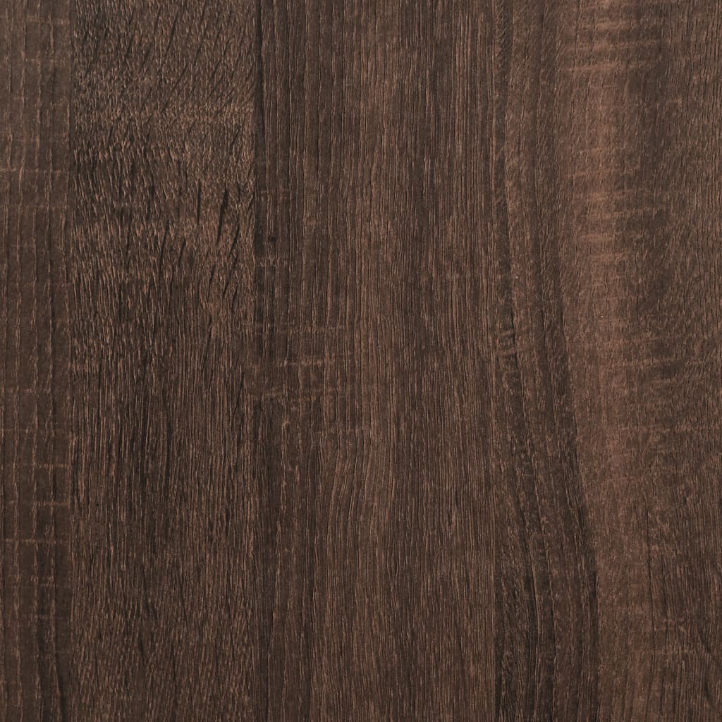 vidaXL Keukentrolley 81,5x41x92,5 cm bewerkt hout bruin eikenkleurig