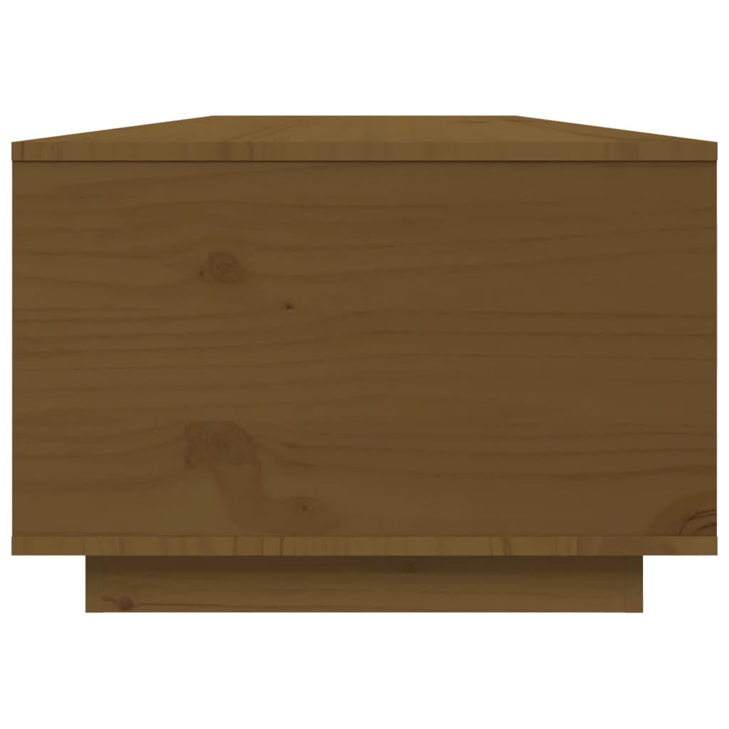 vidaXL Salontafel 80x50x35,5 cm massief grenenhout honingbruin