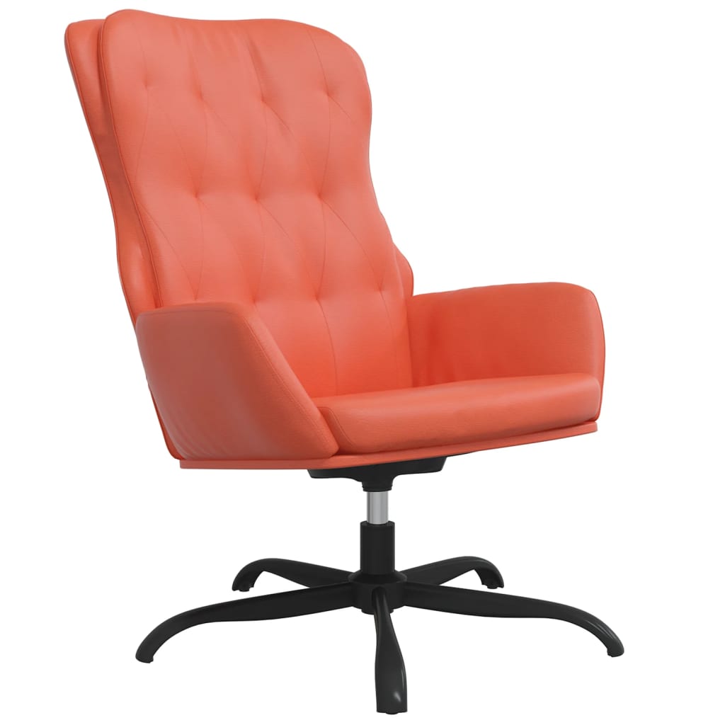 vidaXL Relaxstoel met voetensteun kunstleer rood