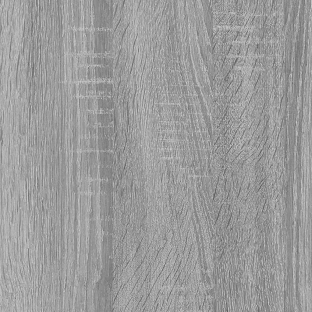 vidaXL Hoge kast 70x31x115 cm bewerkt hout grijs sonoma eikenkleurig