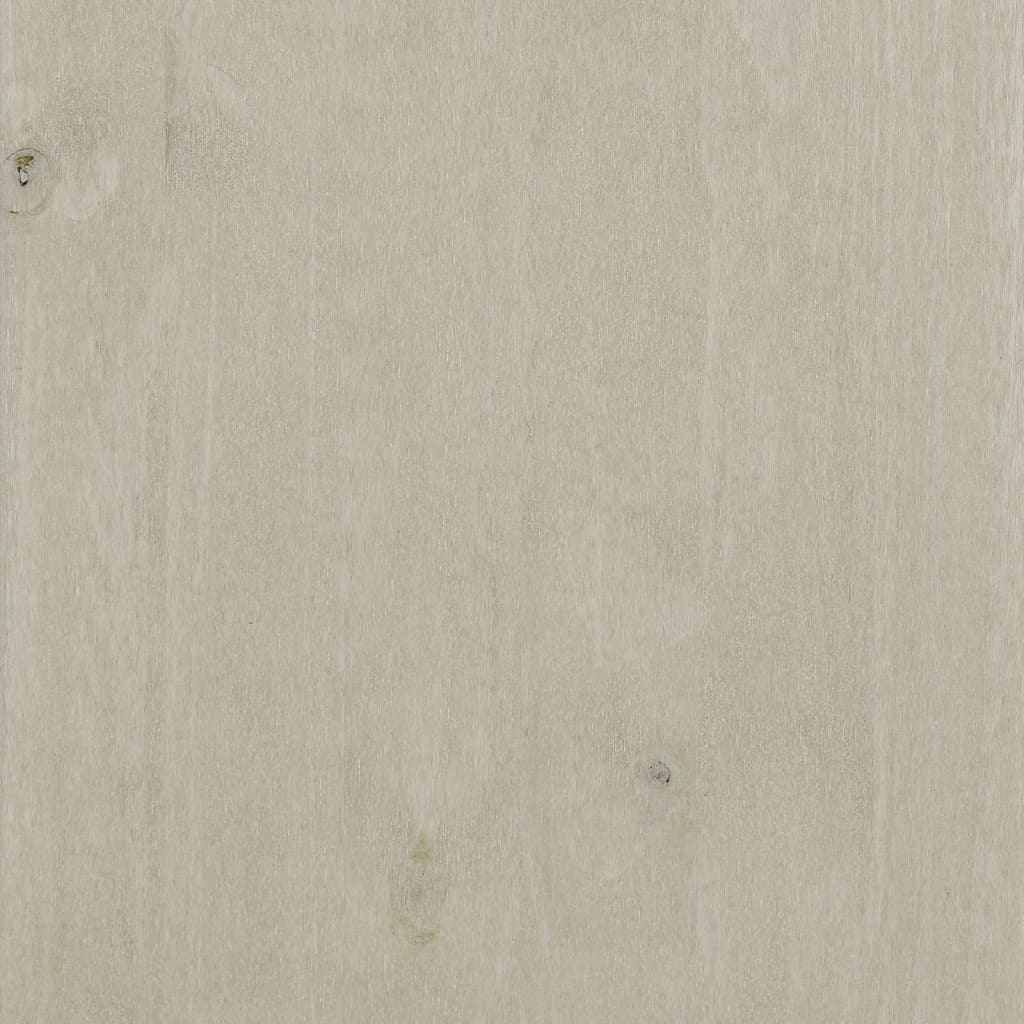 vidaXL Bureau HAMAR 113x50x75 cm massief grenenhout wit