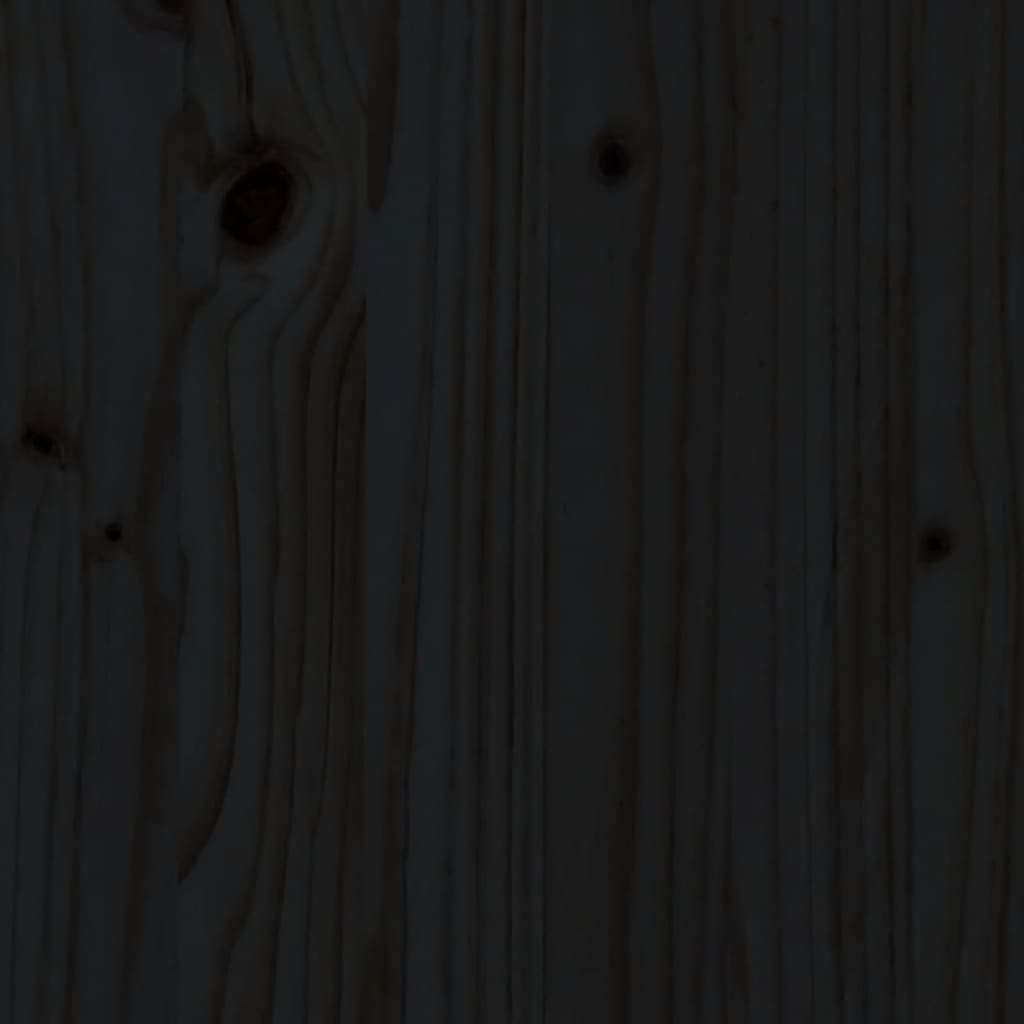 vidaXL Kinderhoogslaper met glijbaan grenenhout zwart 90x200 cm