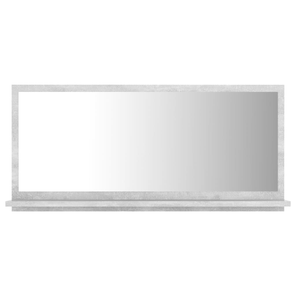 vidaXL Badkamerspiegel 80x10,5x37 cm spaanplaat betongrijs