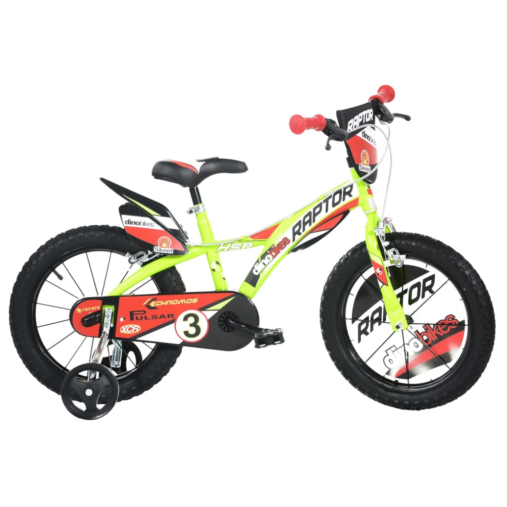 Dino Bikes Kinderfiets Raptor 14 fluorescerend geel