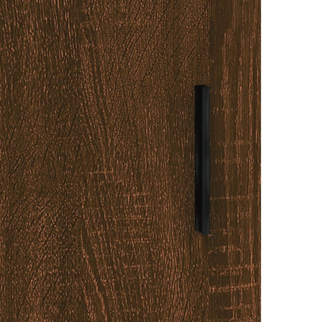 vidaXL Wandkast 60x31x70 cm bewerkt hout bruin eikenkleur