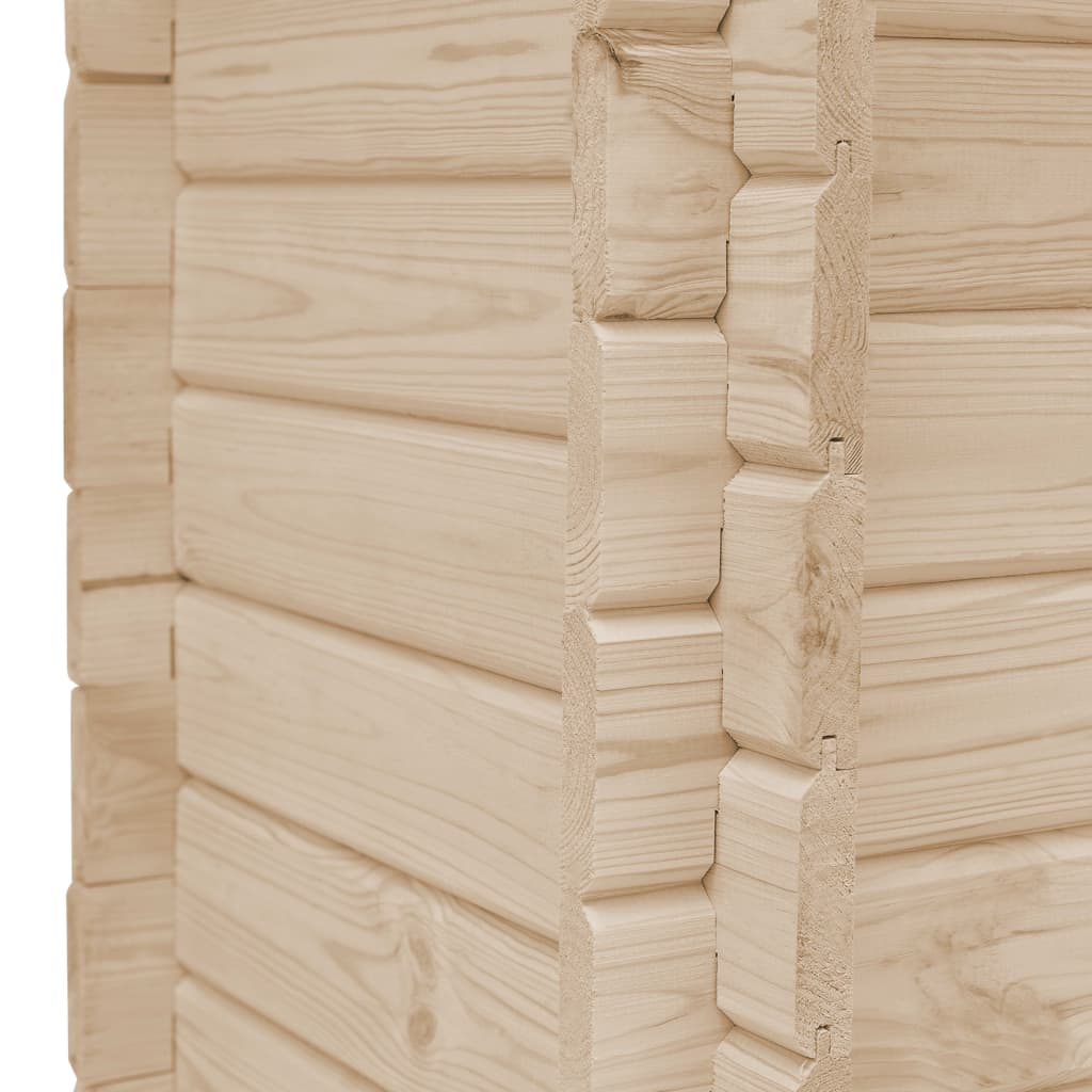 vidaXL Plantenbak verhoogd 197x197x80 cm massief grenenhout