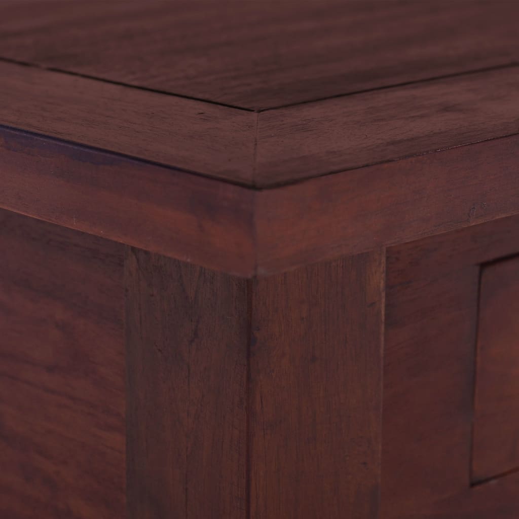 vidaXL Salontafel 68x68x30 cm massief mahoniehout klassiek bruin