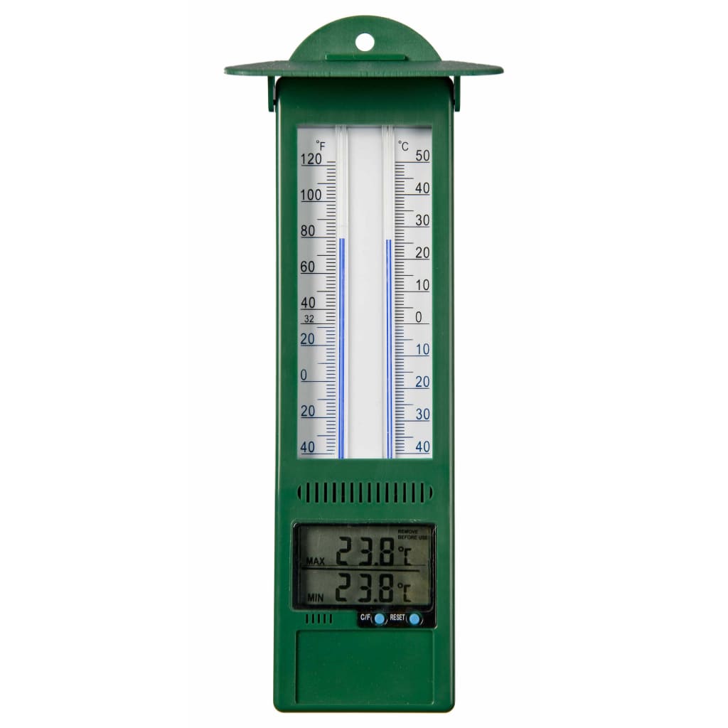 Nature Tuinthermometer min-max digitaal 9,5x2,5x24 cm