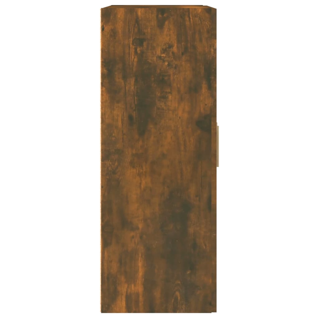 vidaXL Wandkast 69,5x32,5x90 cm bewerkt hout gerookt eikenkleurig