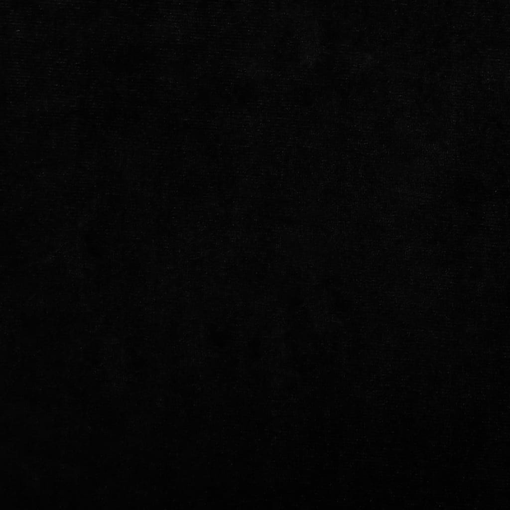 vidaXL Kinderbank met voetensteun 100x50x30 cm fluweel zwart