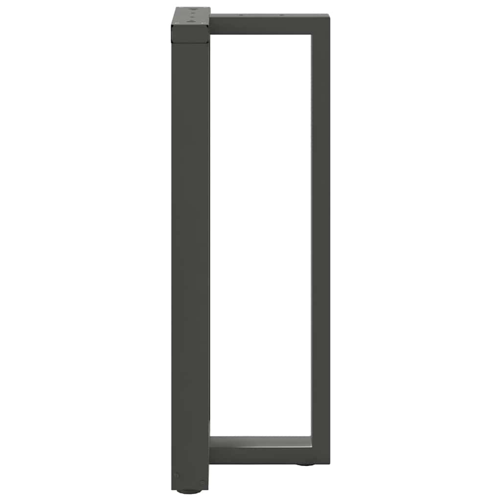 vidaXL Bartafelpoten 2 st T-vormig 50x35x(100-101) cm staal antraciet