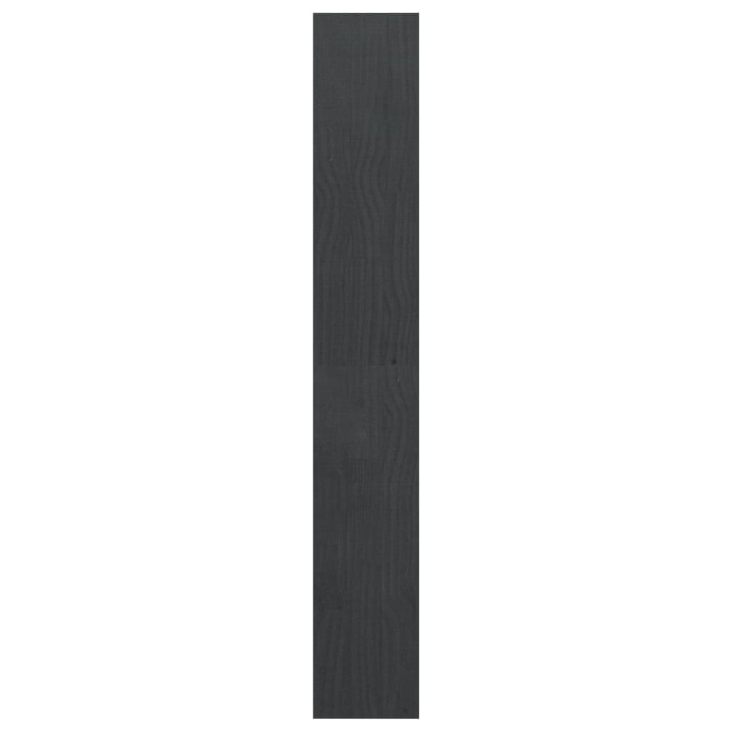 vidaXL Boekenkast/kamerscherm 100x30x200 cm massief grenenhout grijs