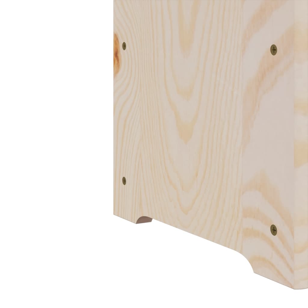 vidaXL Wijnrek 67,5x25x87 cm massief grenenhout