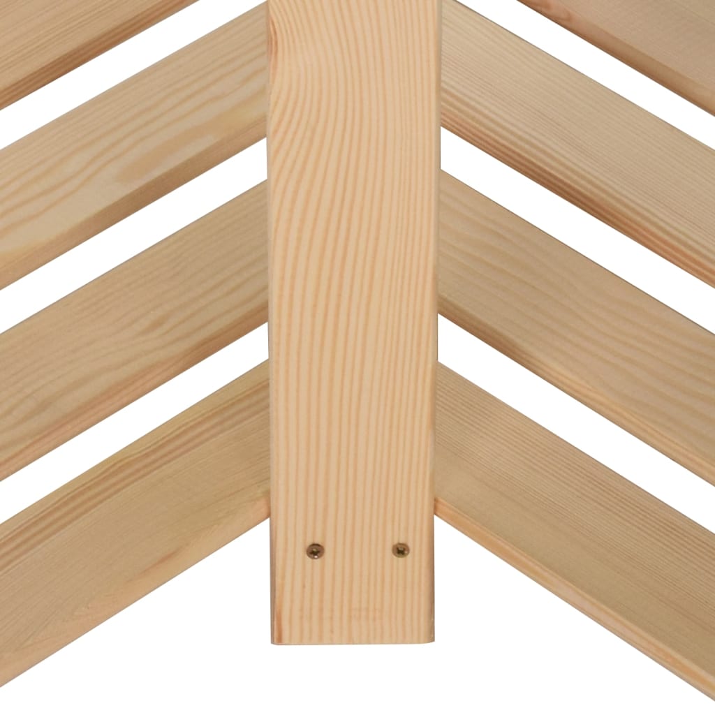 vidaXL Hoekopbergrek 5-laags 82,5x82,5x170 cm massief grenenhout