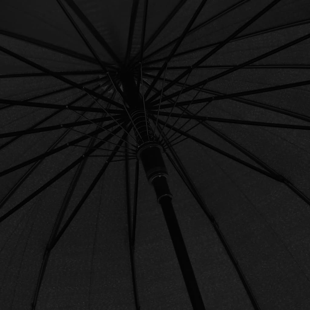 vidaXL Paraplu automatisch 120 cm zwart