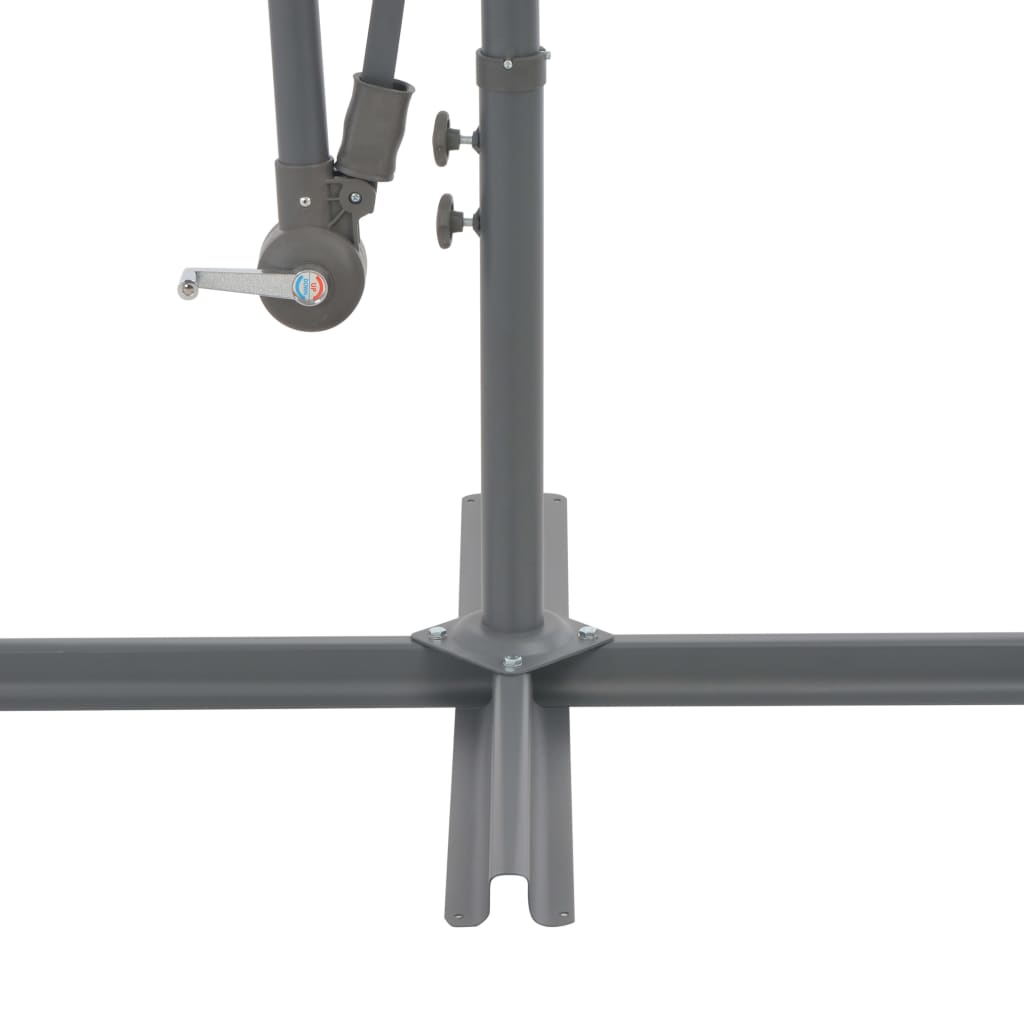 vidaXL Zweefparasol met aluminium paal 300 cm antraciet