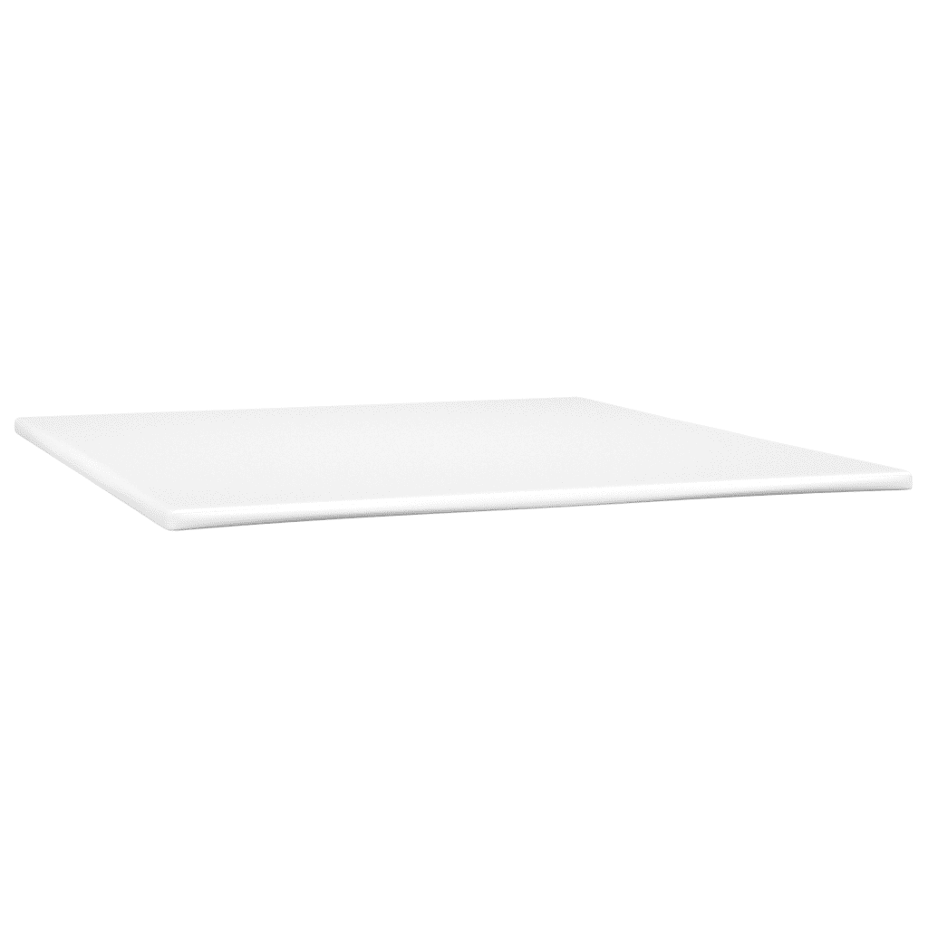 vidaXL Boxspring met matras en LED kunstleer crèmekleurig 180x200 cm