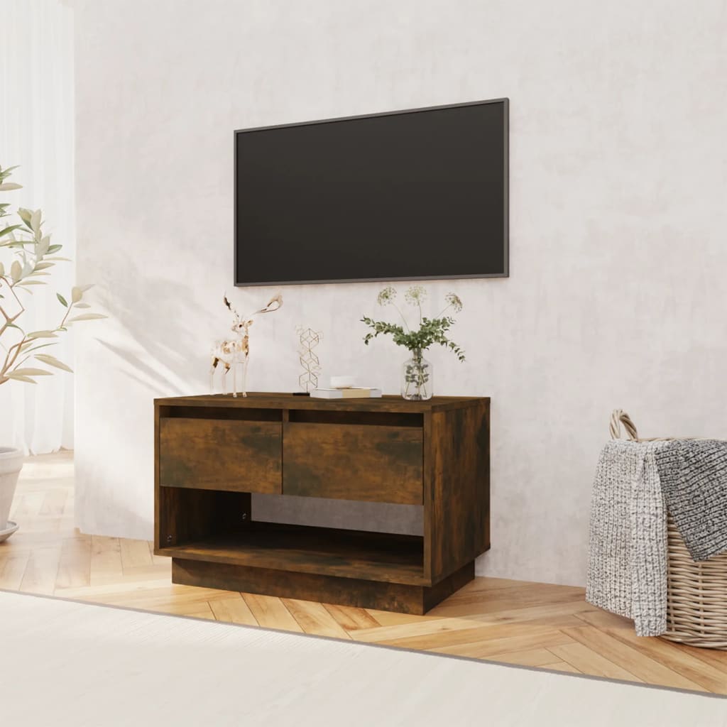 vidaXL Tv-meubel 70x41x44 cm spaanplaat gerookt eikenkleurig