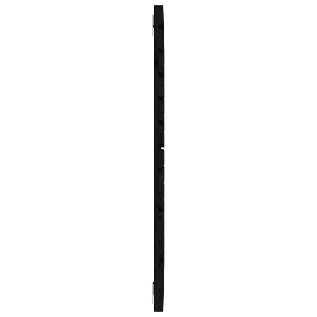 vidaXL Hoofdbord wandmontage 106x3x91,5 cm massief grenenhout zwart