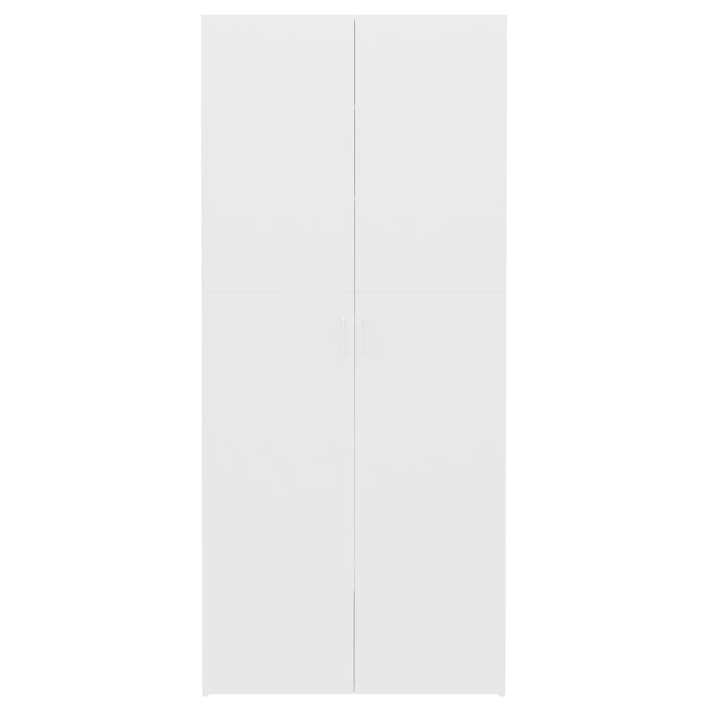 vidaXL Schoenenkast 80x35,5x180 cm bewerkt hout wit