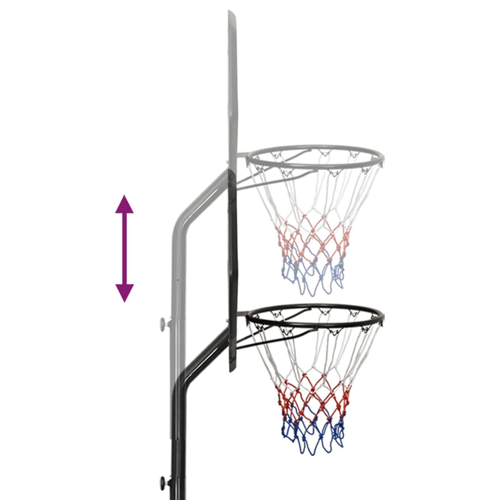 vidaXL Basketbalstandaard 282-352 cm polyethyleen