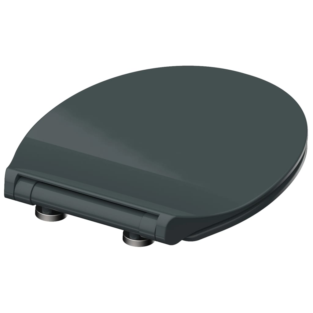 SCHÜTTE Toiletbril met soft-close SLIM ANTHRAZIT duroplast antraciet