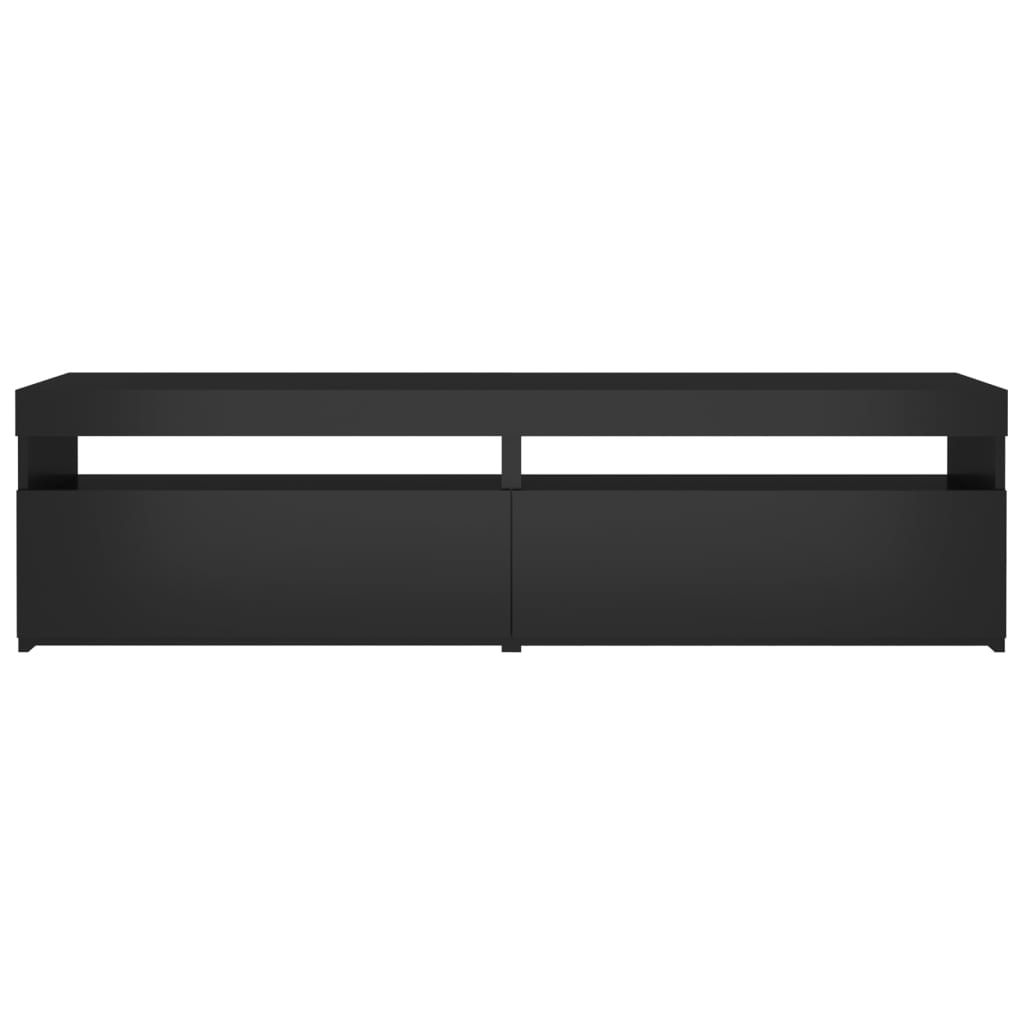 vidaXL Tv-meubelen 2 st met LED-verlichting 75x35x40 cm zwart