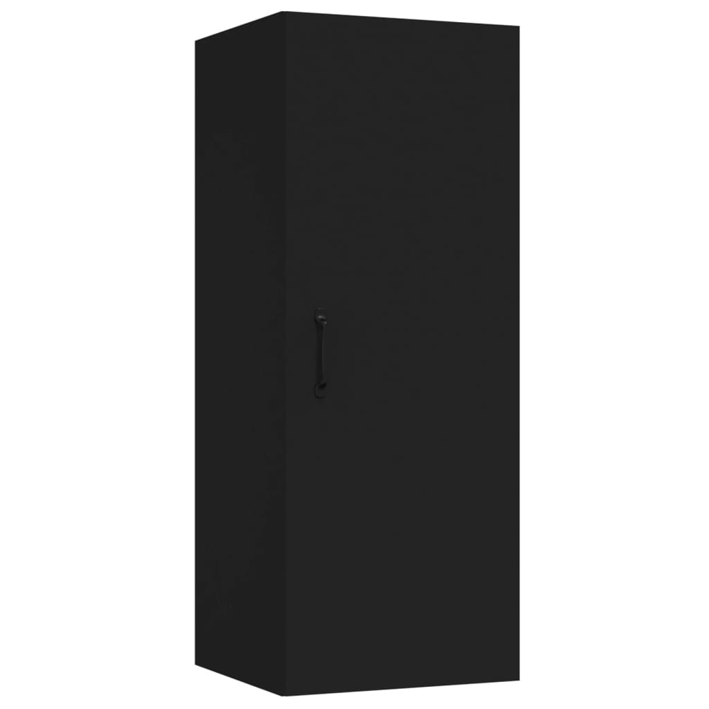 vidaXL Wandkast 34,5x34x90 cm bewerkt hout zwart