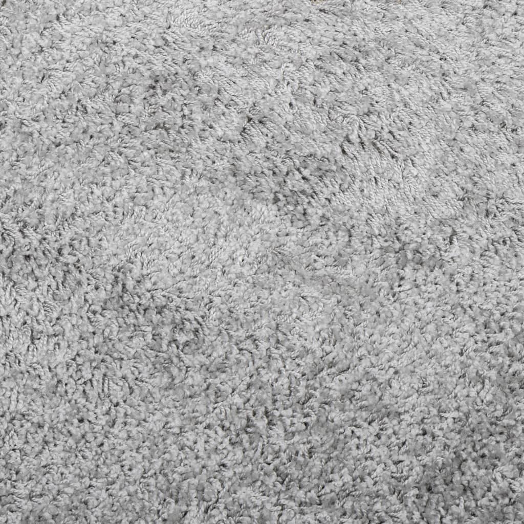 vidaXL Vloerkleed PAMPLONA shaggy hoogpolig modern 60x110 cm grijs