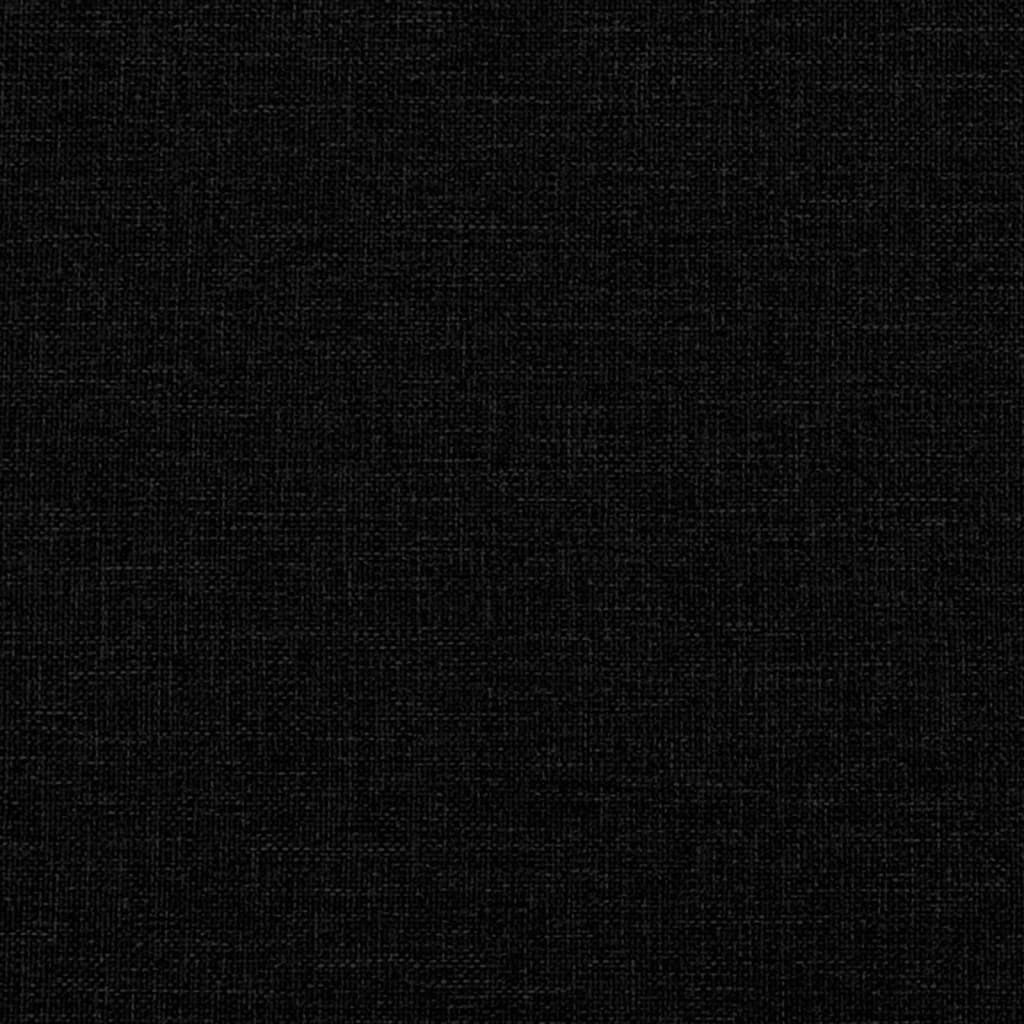 vidaXL 2-delige Loungeset stof zwart